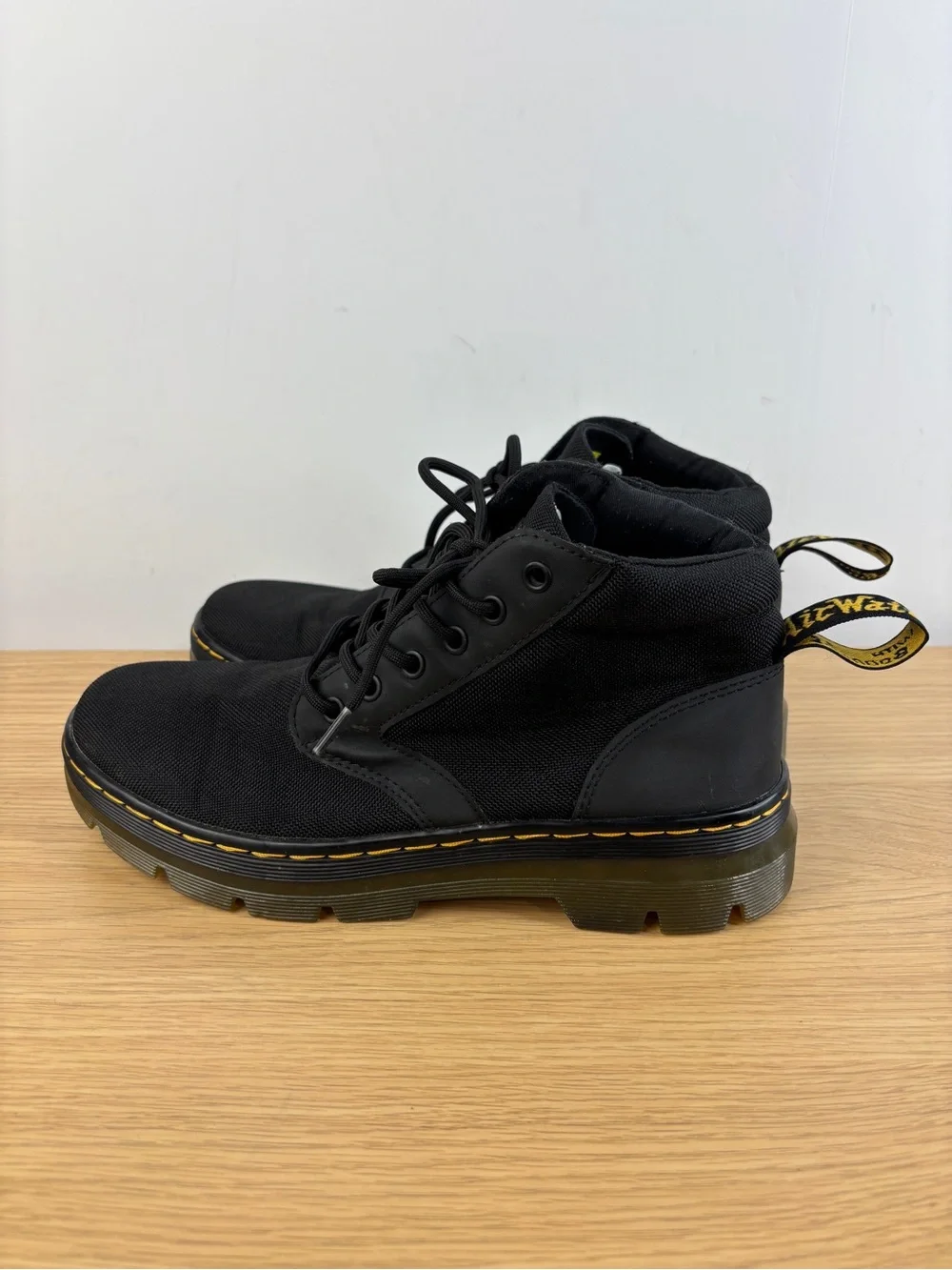 Dr. Martens Black Bonny Chukka Boot Extra Tough Poly Fabric Mens 8 Woman’s 9